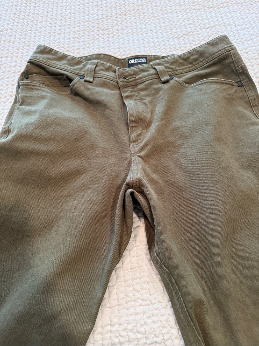 Outdoor Research Men's Olive Green Chinos